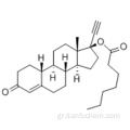 17α-αιθυνυλ-19-νορτεστοστερόνη 17-επτανοϊκό CAS 3836-23-5